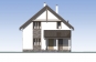 Одноэтажный жилой дом с мансардой Rg5444z (Зеркальная версия) Фасад1