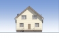Одноэтажный дом с мансардой и террасой Rg5469 Фасад1