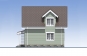 Одноэтажный жилой дом с мансардой Rg5474 Фасад4