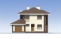 Двухэтажный жилой дома с гаражом, террасой и балконами Rg5478 Фасад1