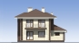 Двухэтажный жилой дома с гаражом, террасой и балконами Rg5478 Фасад3
