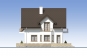 Одноэтажный  дом с мансардой, террасой и гаражом Rg5484z (Зеркальная версия) Фасад2