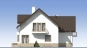 Одноэтажный  дом с мансардой, террасой и гаражом Rg5484z (Зеркальная версия) Фасад3