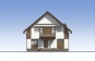 Одноэтажный дом с мансардой и террасой Rg5486z (Зеркальная версия) Фасад1