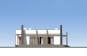Проект одноэтажного дома с гаражом и террасами Rg5487z (Зеркальная версия) Фасад4