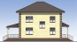 Проект индивидуального двухэтажного жилого дома с чердаком и террасами Rg5491z (Зеркальная версия) Фасад2