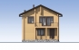 Проект индивидуального двухэтажного жилого дома с балконом Rg5496 Фасад1