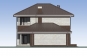 Двухэтажный жилой дома с гаражом, террасой и балконом Rg5497 Фасад2