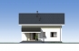 Проект одноэтажного дома с чердаком и террасой Rg5499z (Зеркальная версия) Фасад3