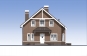 Одноэтажный жилой дом с мансардой, террасами, эркером и балконом Rg5508z (Зеркальная версия) Фасад1