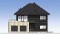 Проект двухэтажного жилого дома с гаражом и террасами Rg5511z (Зеркальная версия) Фасад1