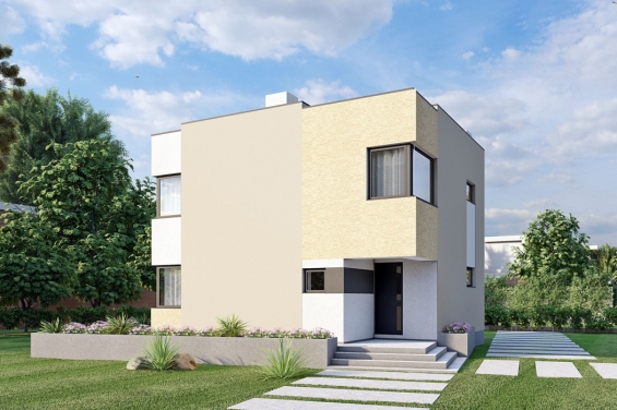 Rg5515 - Проект двухэтажного дома с террасой