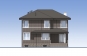Двухэтажного жилого дома с подвалом, террасой, гаражом и балконом Rg5520z (Зеркальная версия) Фасад3