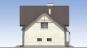 Одноэтажный дом с мансардой, гаражом, террасой и балконами Rg5525 Фасад2