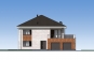 Проект двухэтажного дома с террасой и гаражом Rg5526z (Зеркальная версия) Фасад1