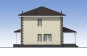 Проект индивидуального двухэтажного жилого дома с террасой Rg5538 Фасад2