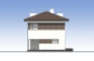 Проект индивидуального двухэтажного жилого дома с балконом Rg5543 Фасад1