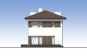 Проект индивидуального двухэтажного жилого дома с балконом Rg5543z (Зеркальная версия) Фасад3