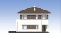 Проект индивидуального двухэтажного жилого дома с балконом Rg5543 Фасад4