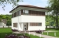 Проект индивидуального двухэтажного жилого дома с балконом Rg5543 Вид1