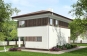 Проект индивидуального двухэтажного жилого дома с балконом Rg5543 Вид2