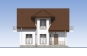 Проект одноэтажного жилого дома с мансардой, балконами и эркером Rg5544z (Зеркальная версия) Фасад1