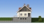 Проект одноэтажного дома с подвалом и мансардой Rg5550z (Зеркальная версия) Фасад2
