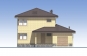 Двухэтажный дом с подвалом, гаражом и террасой Rg5553 Фасад1