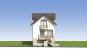 Одноэтажный дом с мансардой, подвалом и террасой Rg5554z (Зеркальная версия) Фасад1