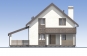 Одноэтажный жилой дом с мансардой и террасой Rg5592 Фасад1