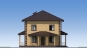 Проект двухэтажного дома с чердаком и террасой Rg5593z (Зеркальная версия) Фасад3