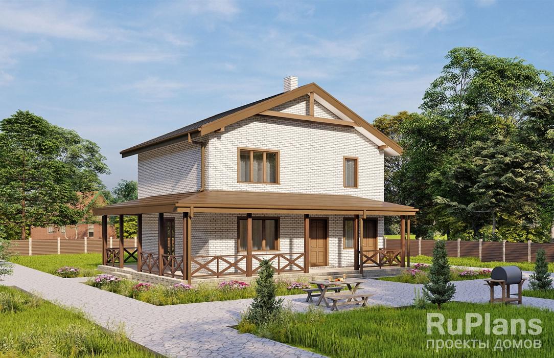 Rg5617 - Проект двухэтажного дома с террасой