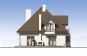 Одноэтажный дом с мансардой и террасой Rg5623z (Зеркальная версия) Фасад3