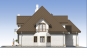 Одноэтажный дом с мансардой и террасой Rg5623 Фасад4
