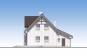 Одноэтажный дом с мансардой, гаражом, эркером, балконом и террасой Rg5631z (Зеркальная версия) Фасад4