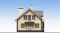 Одноэтажный дом с мансардой, террасой, эркером и балконами Rg5633 Фасад1