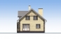 Одноэтажный дом с мансардой, террасой, эркером и балконами Rg5633 Фасад3