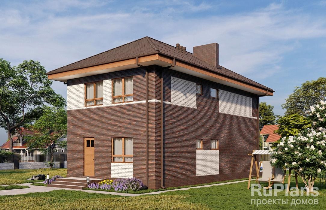 Rg5645 - Проект двухэтажного дома с террасой