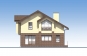 Индивидуальный жилой дом с мансардой, террасой и лоджией Rg5666z (Зеркальная версия) Фасад3