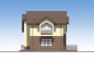 Индивидуальный жилой дом с мансардой, террасой и лоджией Rg5666 Фасад4