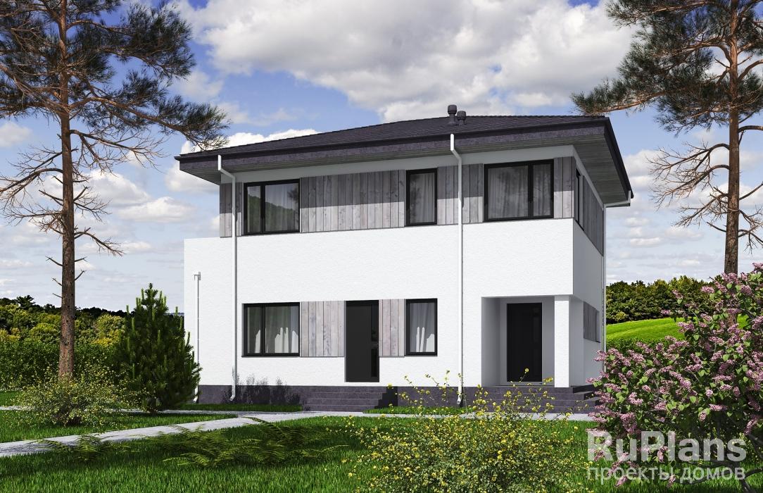 Rg5676 - Проект двухэтажного дома с террасой