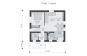 Одноэтажный дом с мансардой Rg5682z (Зеркальная версия) План2