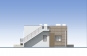 Одноэтажный жилой дом с террасами и эксплуатируемой кровлей Rg5692z (Зеркальная версия) Фасад4