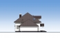 Одноэтажный жилой дом с подвалом, мансардой, гаражом, террасой Rg5710z (Зеркальная версия) Фасад2