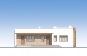 Проект одноэтажного дома с террасами и плоской крышей Rg5741 Фасад3
