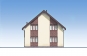 Одноэтажный дом с мансардой и террасой Rg5742z (Зеркальная версия) Фасад3