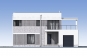 Двухэтажный дом с террасами Rg5748z (Зеркальная версия) Фасад1
