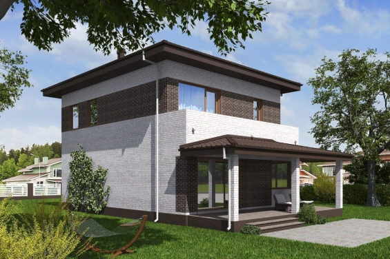 Rg5761 - Двухэтажный дом с террасой и балконом