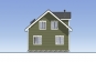 Одноэтажный жилой дом с мансардой Rg5780 Фасад3