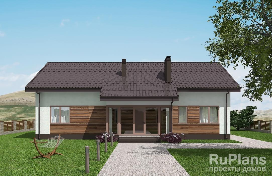 Rg5820 - Проект одноэтажного дома с террасой
